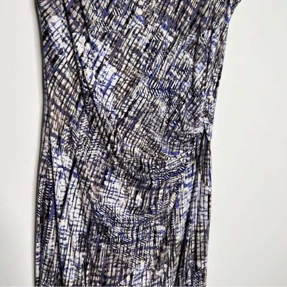 Nic+Zoe Women's Mosaic Print Surplice Dress Size L - Picture 3 of 6
